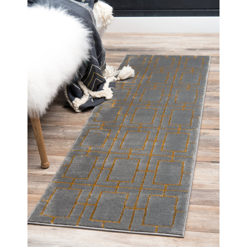 Glam Gray Area Rug & Reviews Joss & Main
